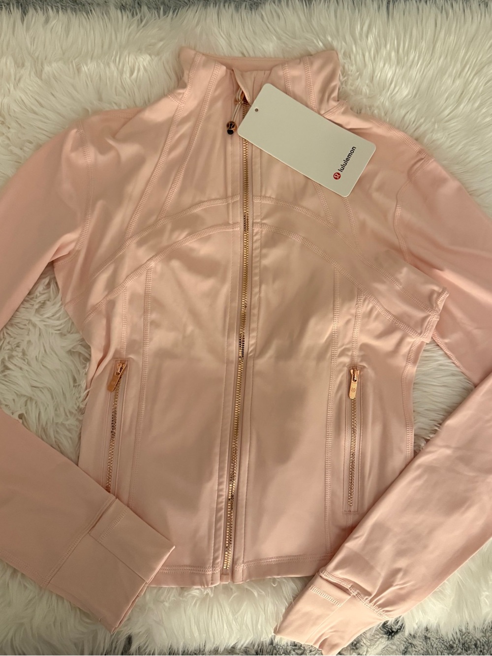 Cropped lululemon athletica Women’s Pink Zip-Up Jacket